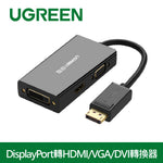 【拆封新品/福利品】綠聯 DisplayPort轉HDMI/VGA/DVI轉換器 PRO版