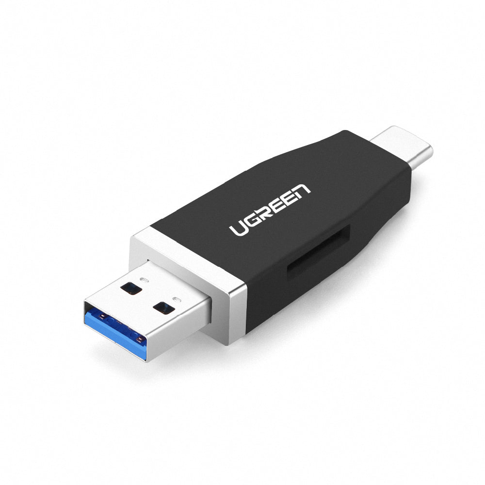 【福利品】綠聯 TF讀卡機Type-C USB3.0手機電腦兩合一OTG