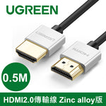 【拆封新品/福利品】綠聯 HDMI2.0傳輸線 Zinc alloy