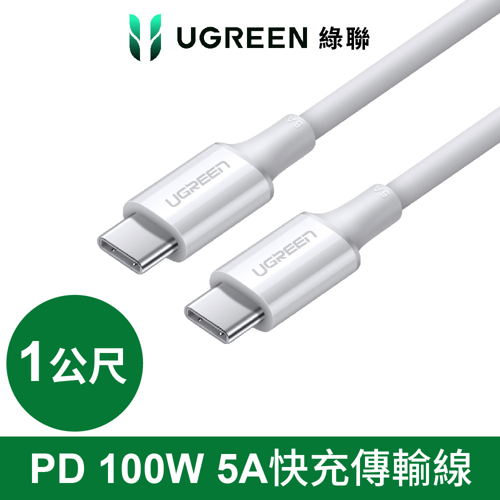 綠聯 PD 100W 5A快充電線/傳輸線Type-C對Type-C