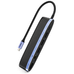 綠聯六合一USB-C集線器深空灰USB3.0 +PD+4K HDMI+/GigaLAN網路卡