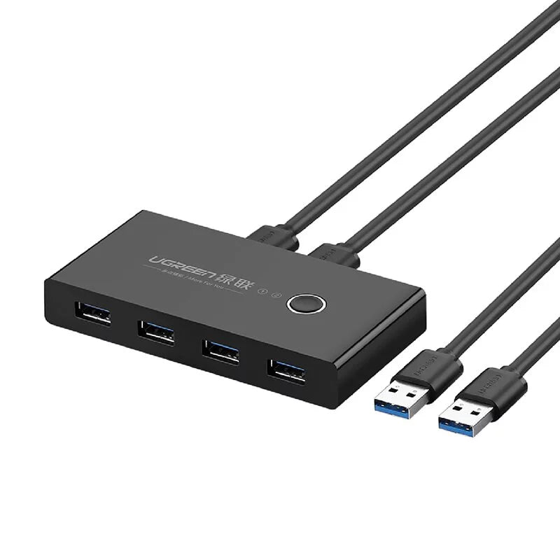 綠聯 USB 3.0 2進4出切換器
