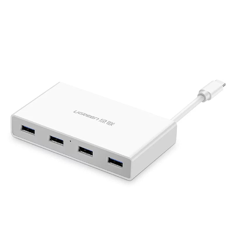 綠聯 70mm 4 Port USB3.0 Type-C PD集線器 手機筆電通用款