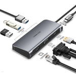 綠聯七合一 Type-C多功能轉接器-4KHDMI/VGA/USB3.0/PD充電/GigaLAN網路卡