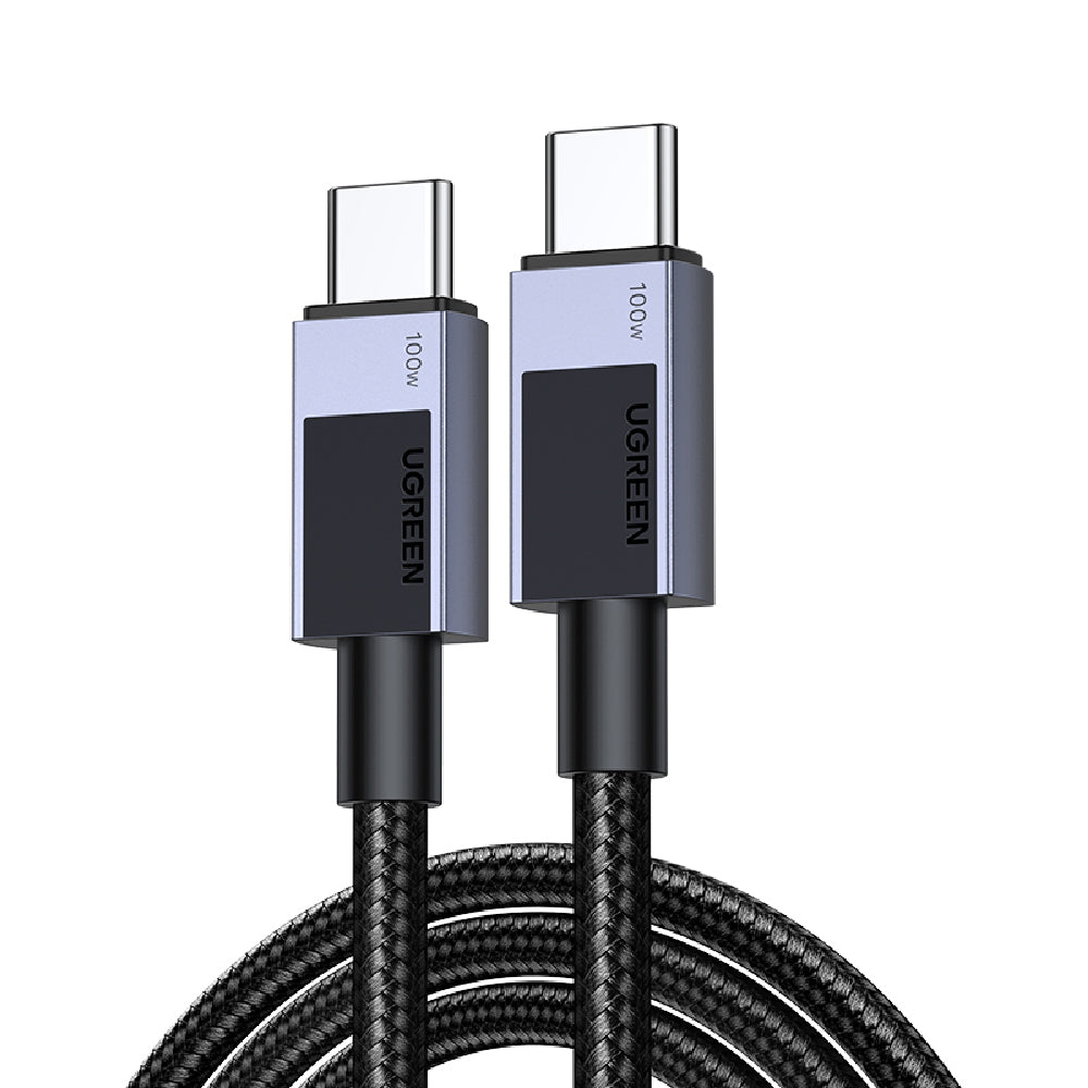 綠聯 240W USB-C to USB-C 快充線 金屬編織 耐用傳輸線 深空灰 Pro版