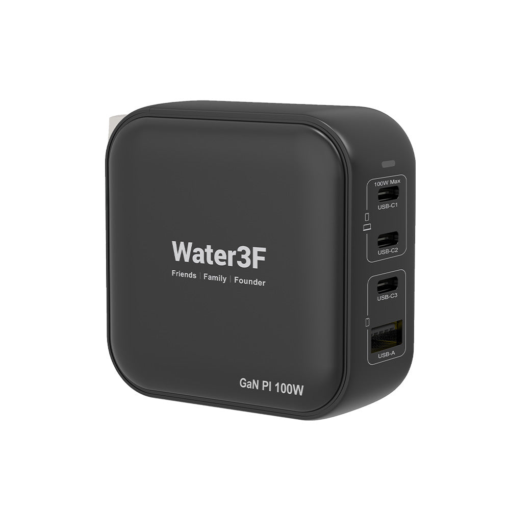 Water3F 100W 4孔GaN快速充電器 3C1A版