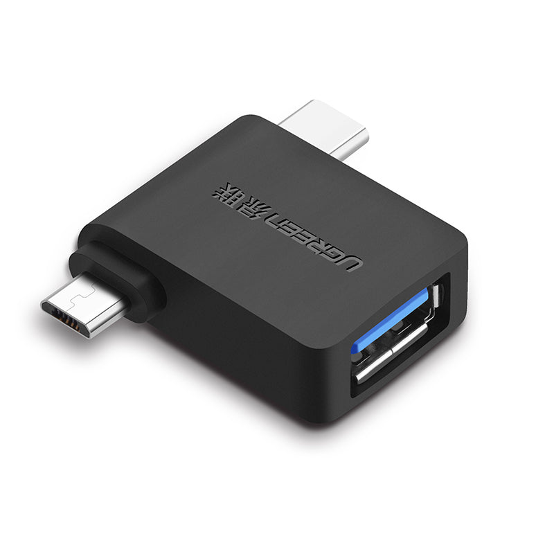 [拆封新品/福利品]綠聯 Micro USB+Type C轉USB 3.0二合一OTG轉接頭