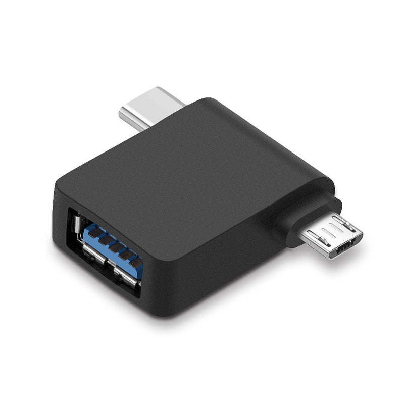 [拆封新品/福利品]綠聯 Micro USB+Type C轉USB 3.0二合一OTG轉接頭