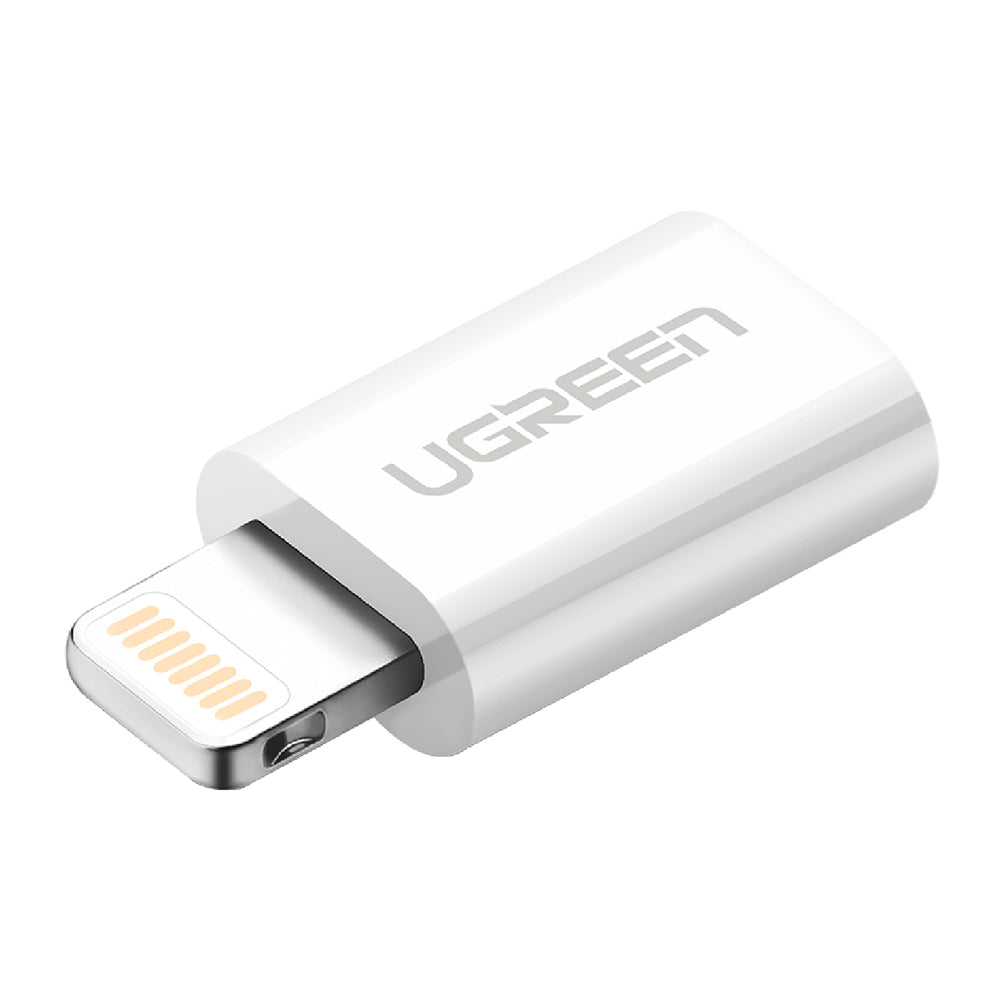 【拆封新品/福利品】綠聯 Lightning to Micro USB轉接頭 APPLE原廠MFI認證 白色 ABS版