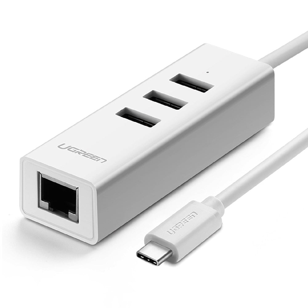 【拆封新品/福利品】綠聯 Type-C集線器 3 Ports USB2.0+ 10/100Mps Converter