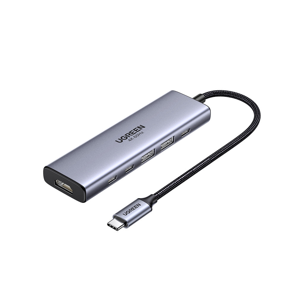 綠聯 六合一多功能USB-C集線器 4k 60Hz