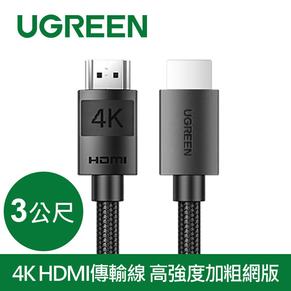 [拆封新品/福利品]綠聯 4K HDMI傳輸線 高強度加粗網版