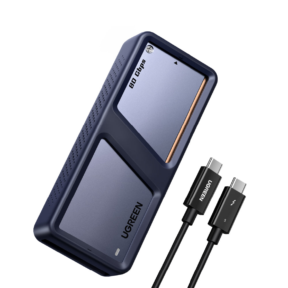 綠聯 M.2 NVMe硬碟外接盒  Thunderbolt 5/4/USB4 80Gbps 飛速版