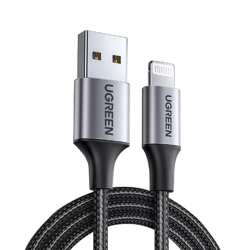 [福利品] 綠聯 iPhone充電線 蘋果官方認證 Lightning對USB連接線 快充 金屬編織版
