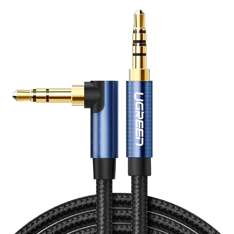 [福利品] 綠聯 3.5mm 音源傳輸線 L型 BRAID版