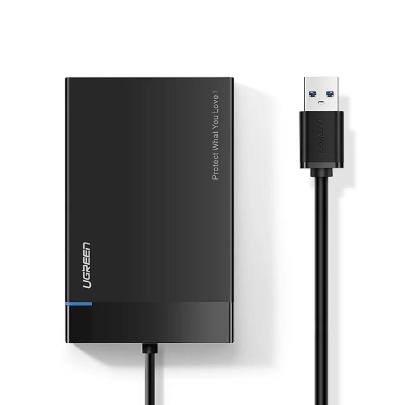 綠聯 50cm  2.5吋USB3.0隨身硬碟外接盒 黑色 UASP版