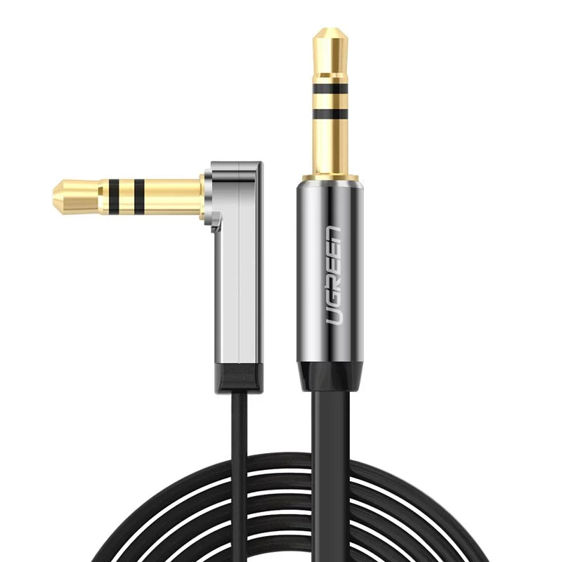 [福利品] 綠聯 3.5mm 音源傳輸線 L型 FLAT版