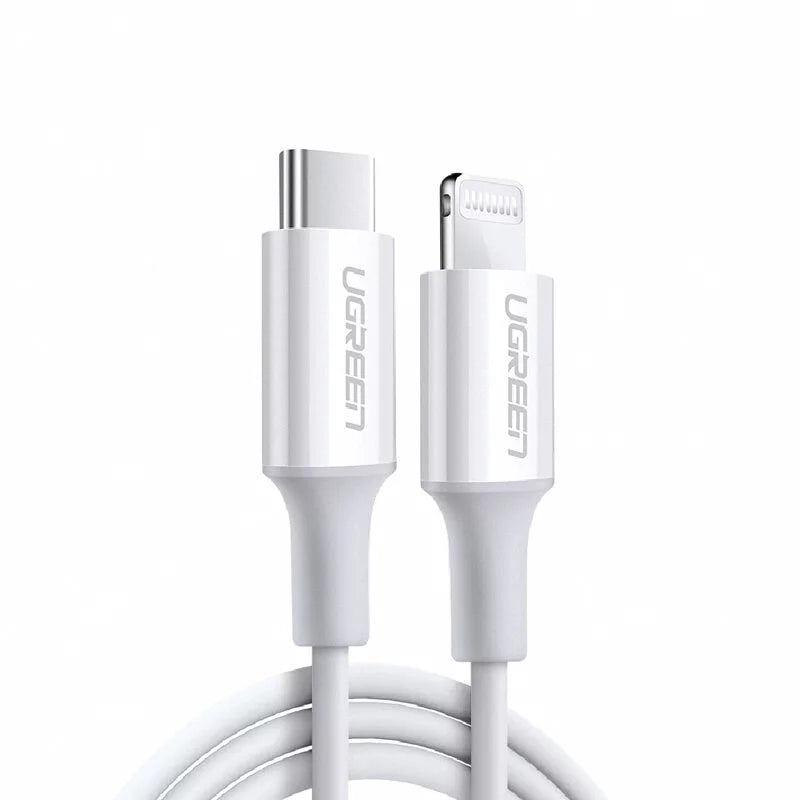 [福利品] 綠聯 iPhone充電線 Type-C 2.0 MFi蘋果官方認證 3A快充 USB-C 對 Lightning 連接線 (1公尺)