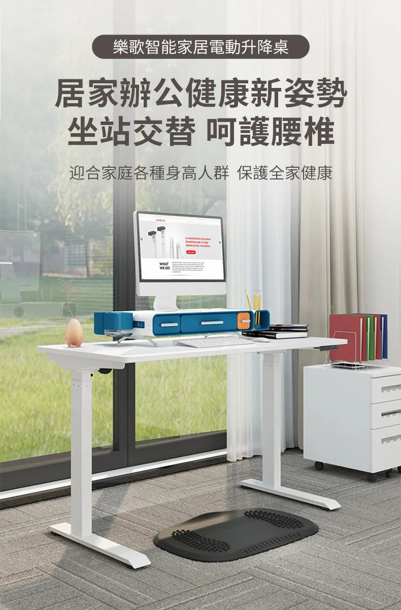 樂歌Loctek｜人體工學電動升降桌 ET119  可安裝掛件 商務款 站立式工作桌 免運費免安裝