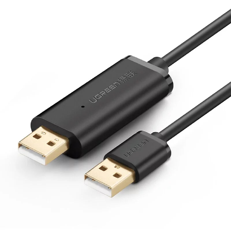 綠聯 2M USB複製線 電腦數據互傳共享鍵盤滑鼠