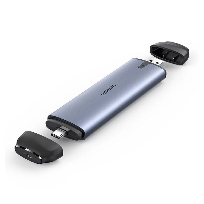 [福利品] 綠聯 M.2 SSD硬碟外接盒 Type-C/USB3.0二合一SATA版