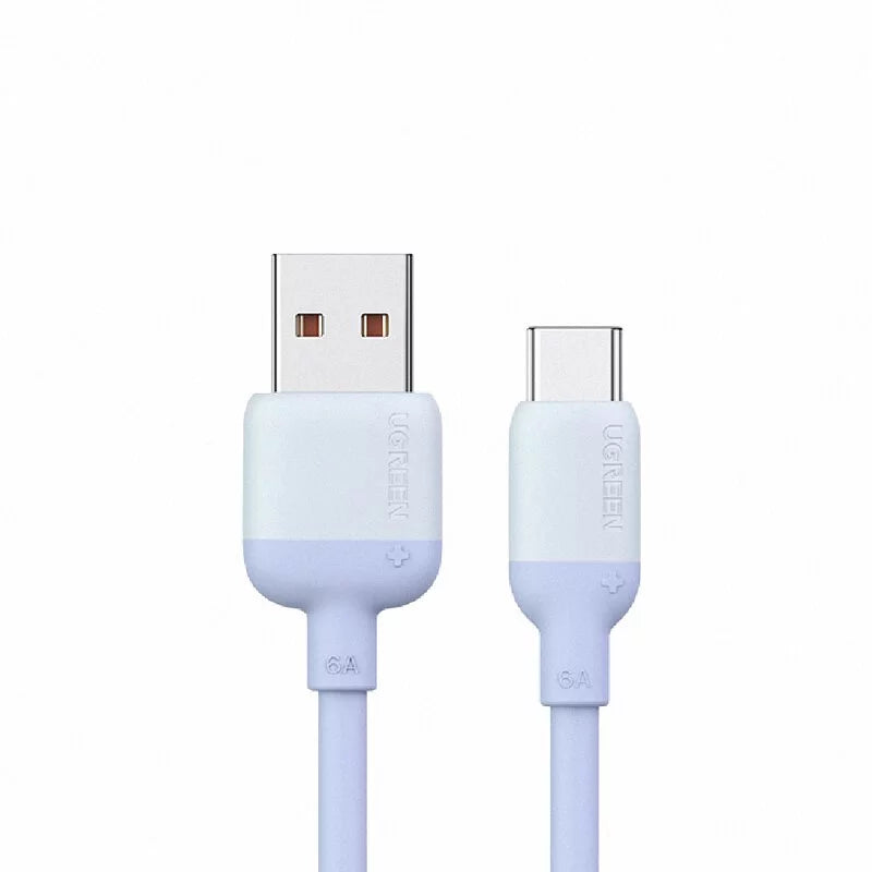 綠聯 USB-A 2.0 to USB-C 充電線/傳輸線 彩虹快充版