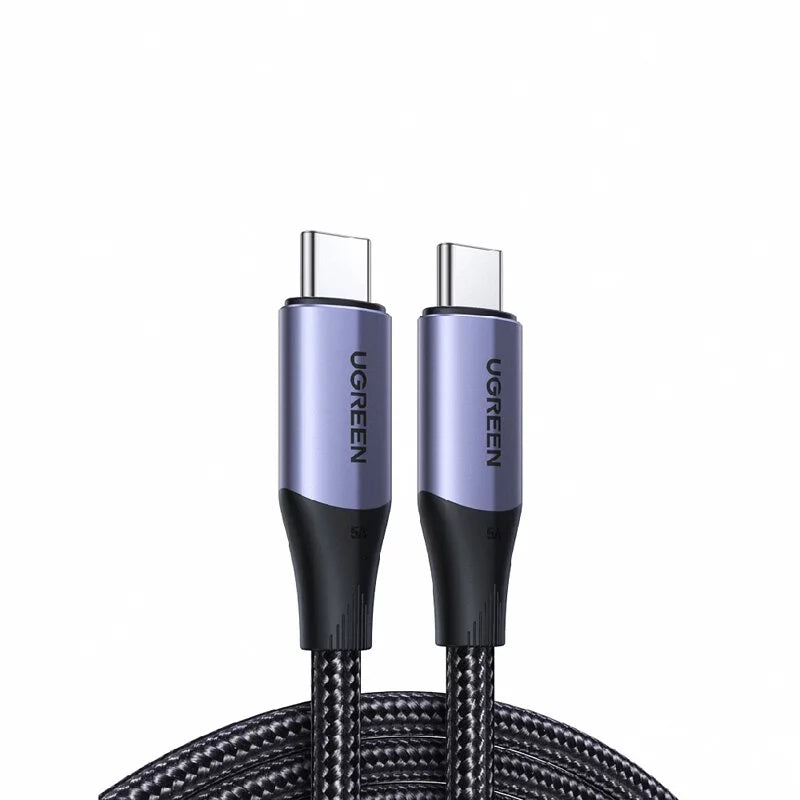 綠聯 USB-C/Type-C 3.1快充240W 高速傳輸10Gbps 4K影音 金屬殼編織 專業版 (1公尺)