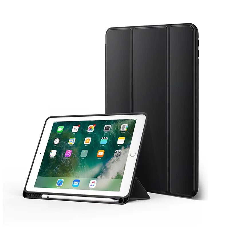 [福利品] 綠聯 iPad Pro（2020）11英寸保護套 帶筆槽三折款 黑色