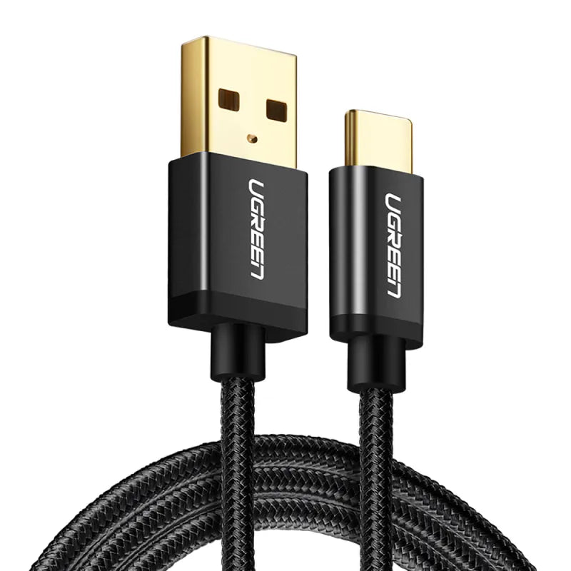 綠聯 USB Type-C快充傳輸線 BRAID版 深邃黑