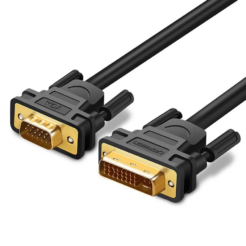 綠聯 1.5M DVI轉VGA線 DVI(24+5) male to VGA male cable