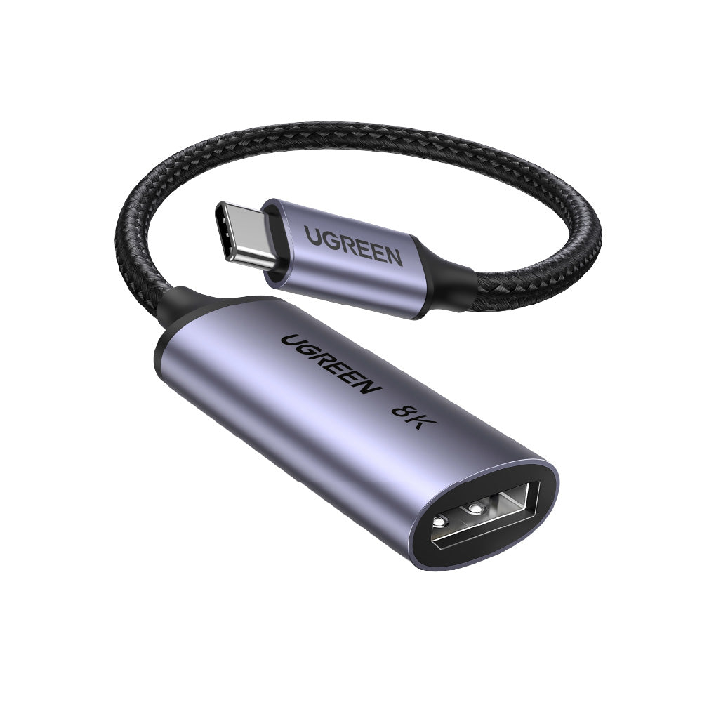 綠聯 USB-C轉DisplayPort影音傳輸線 DP1.4 8K高畫質顯示線