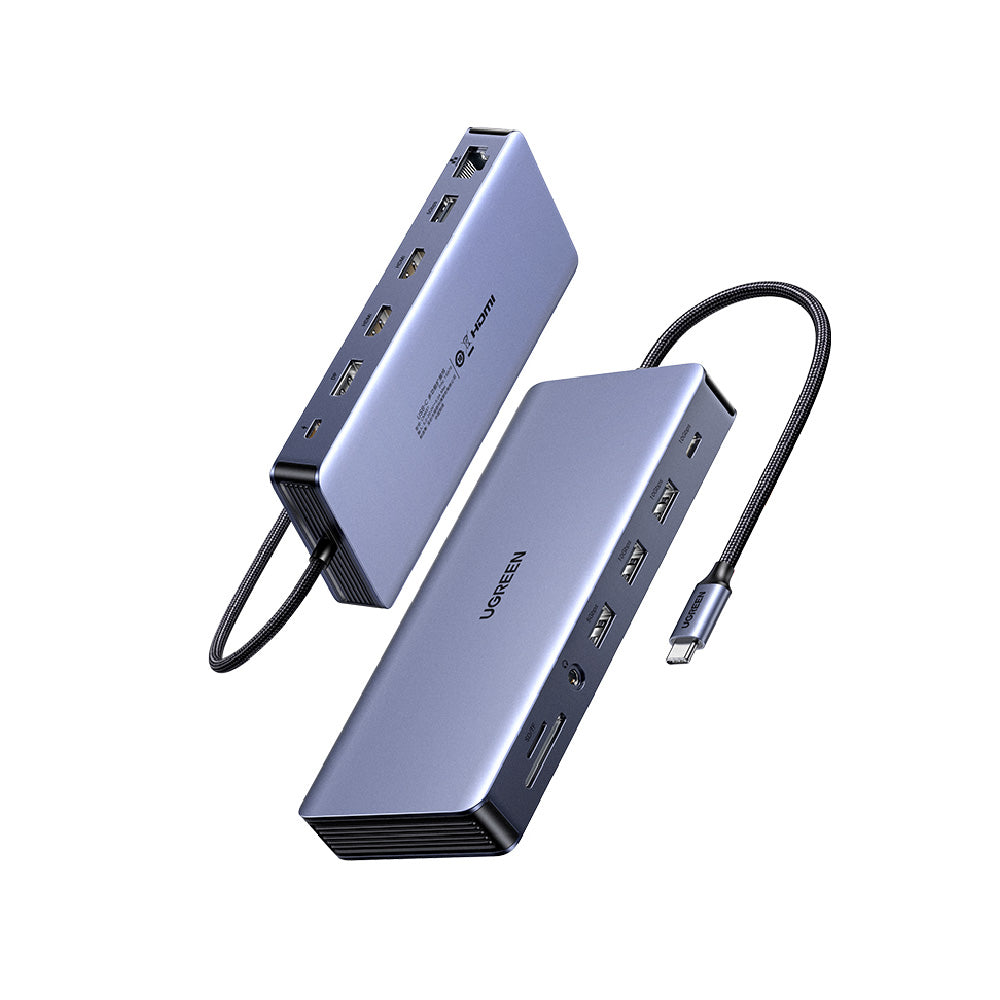 綠聯 13合1 USB-C Hub 多功能集線器 Type-C擴充器 4K 60Hz