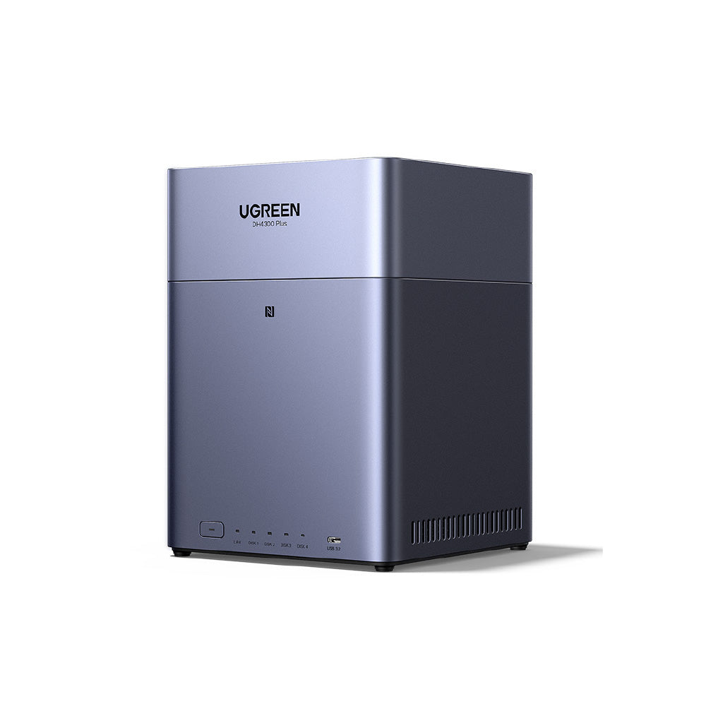 綠聯 DH4300 Plus 4Bay NAS網路儲存伺服器 四硬碟槽 灰色 附HDMI線