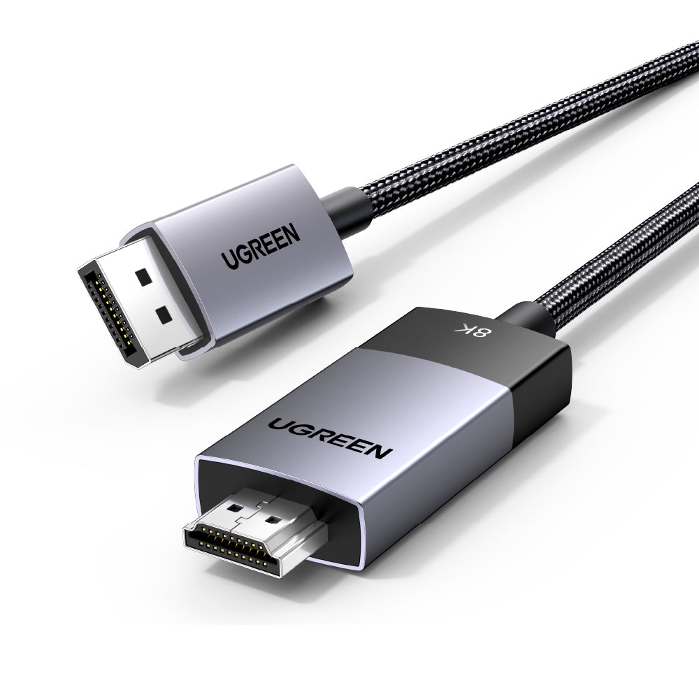 綠聯 DP轉HDMI 線8K /60HZ 公對公 金屬編織 高畫質顯示器電腦傳輸線 Pro版 2公尺