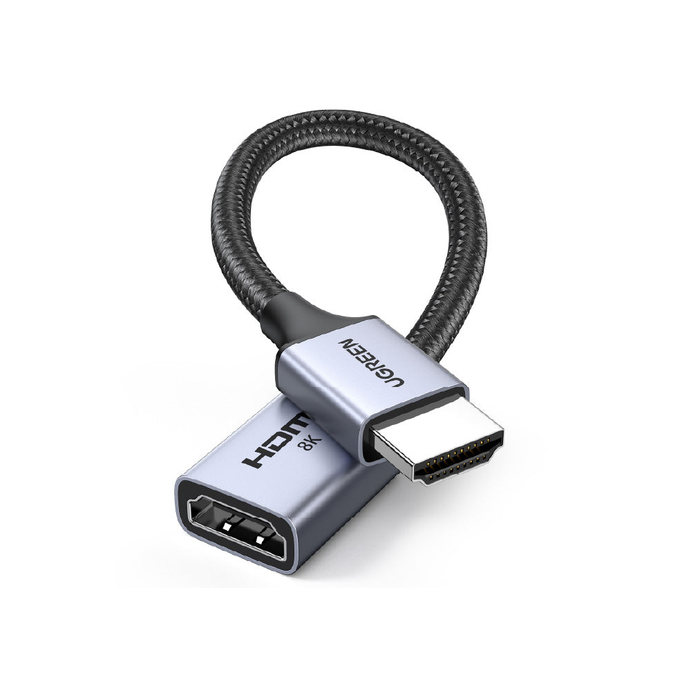 綠聯 HDMI 2.1 8K影音延長線 公對母 金屬編織款