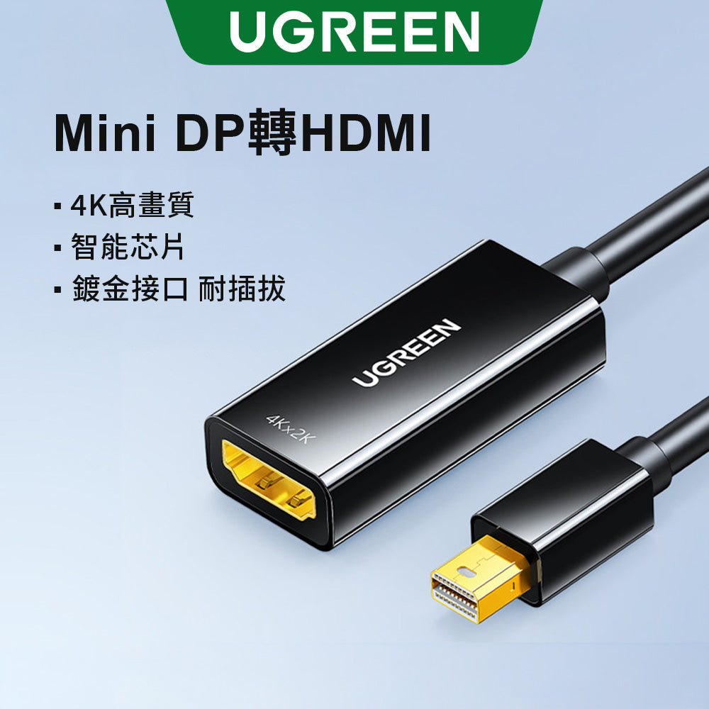 綠聯 Mini DP 轉 HDMI 轉換器 1080P/4K
