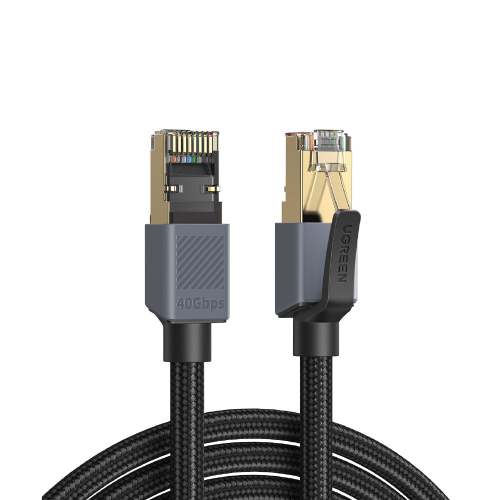 綠聯 CAT8 F/FTP 雙重屏蔽 高速網路編織線