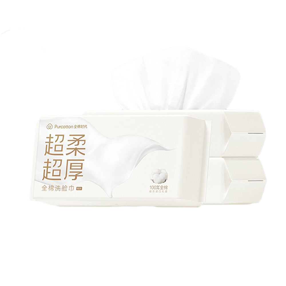 全棉時代 100%純棉超柔洗臉巾 60片（20*20公分，75 gsm）三包入